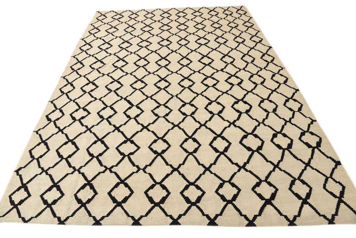 7' 2 x 10' Hand Woven Kilim Modern Wool Rug