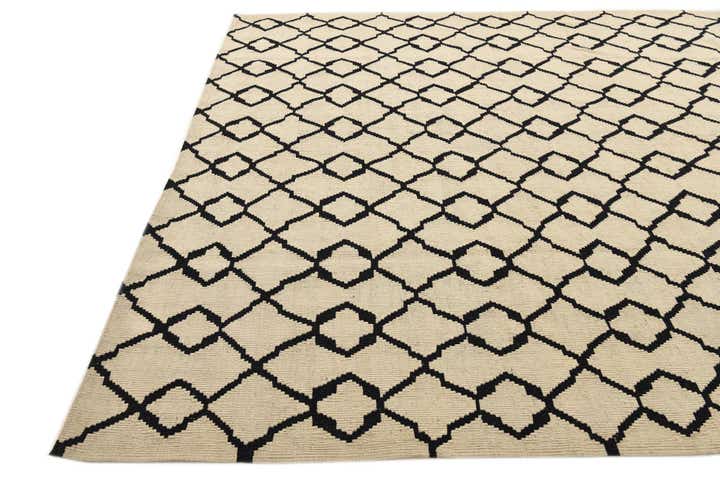 7' 2 x 10' Hand Woven Kilim Modern Wool Rug