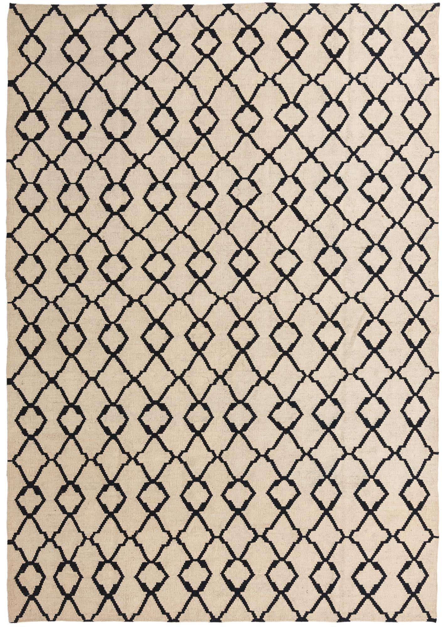7' 2 x 10' Hand Woven Kilim Modern Wool Rug