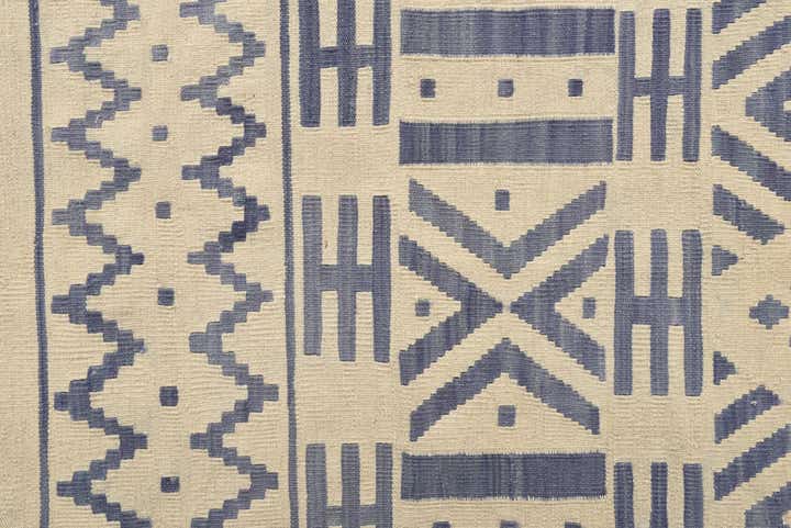 8' 6 x 9' 6 Hand Woven Kilim Modern Wool Rug