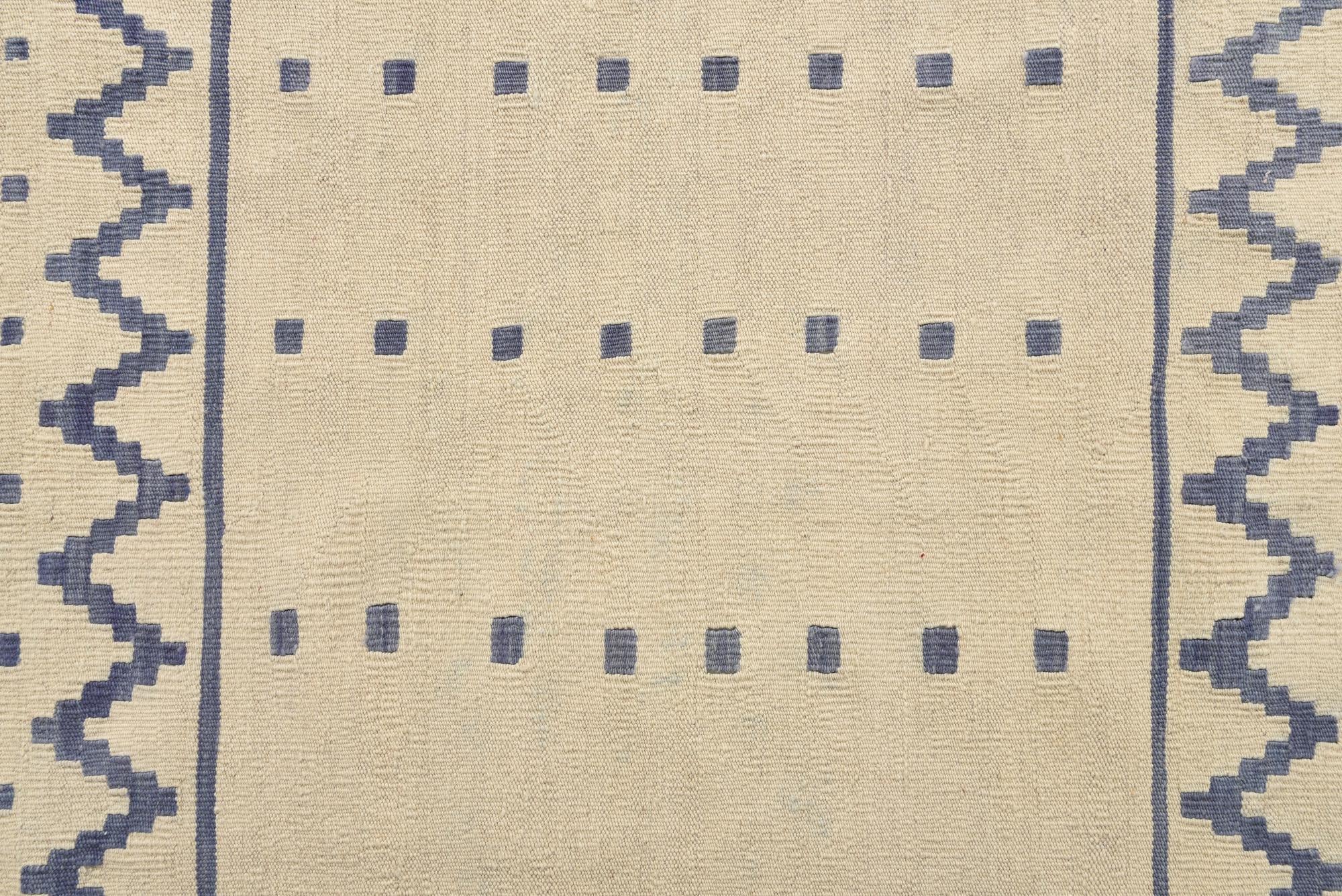 8' 6 x 9' 6 Hand Woven Kilim Modern Wool Rug