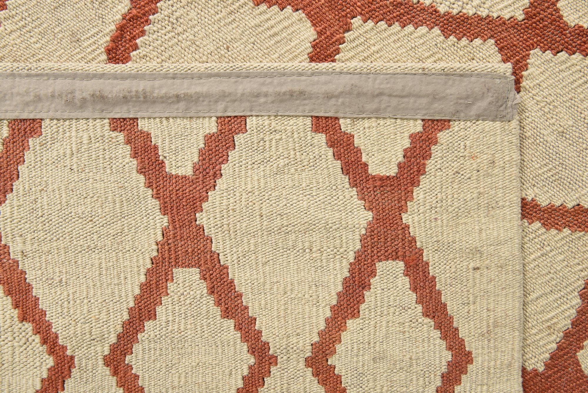 6' 10 x 9' 5 Hand Woven Kilim Modern Wool Rug