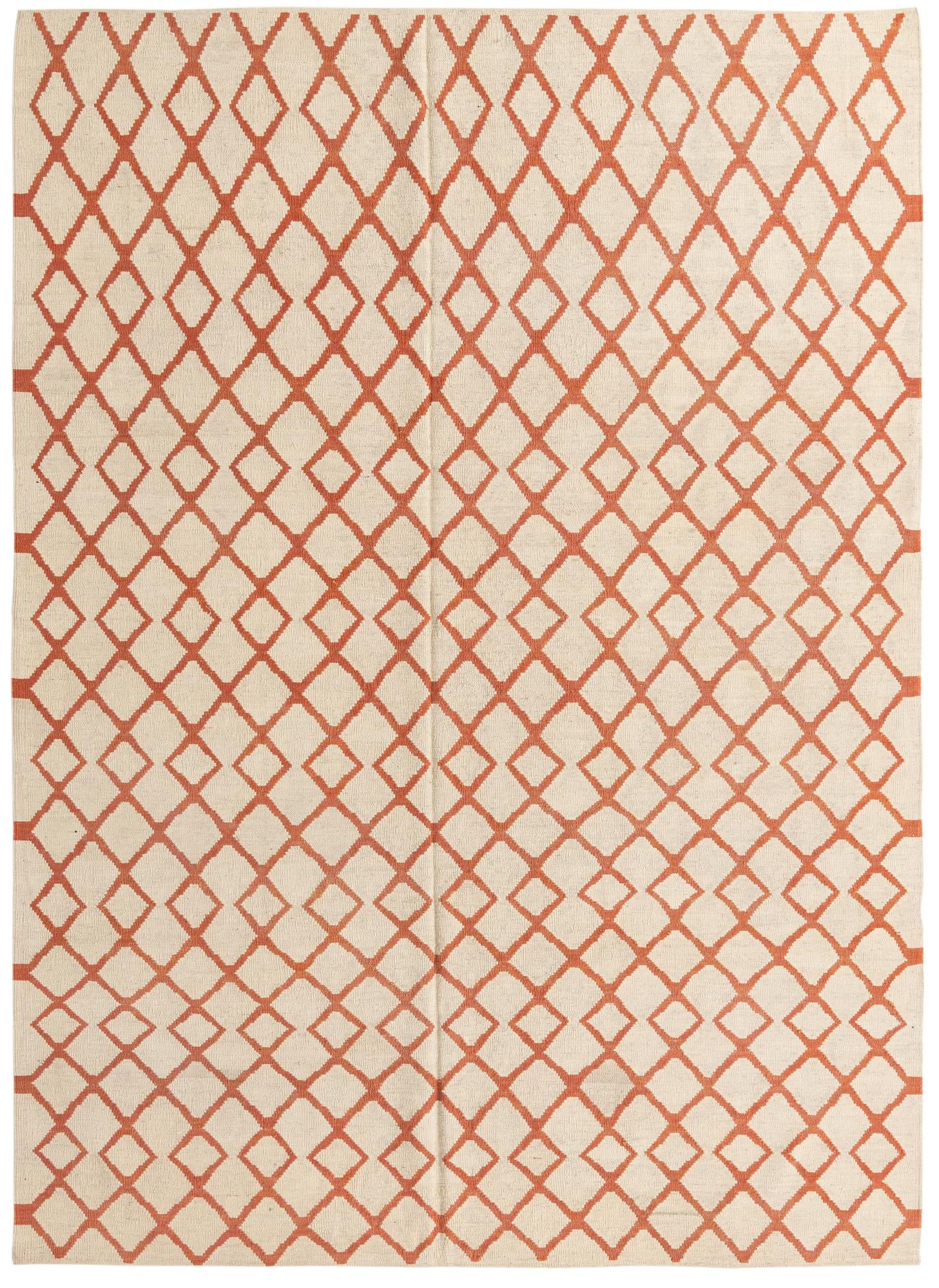 6' 10 x 9' 5 Hand Woven Kilim Modern Wool Rug