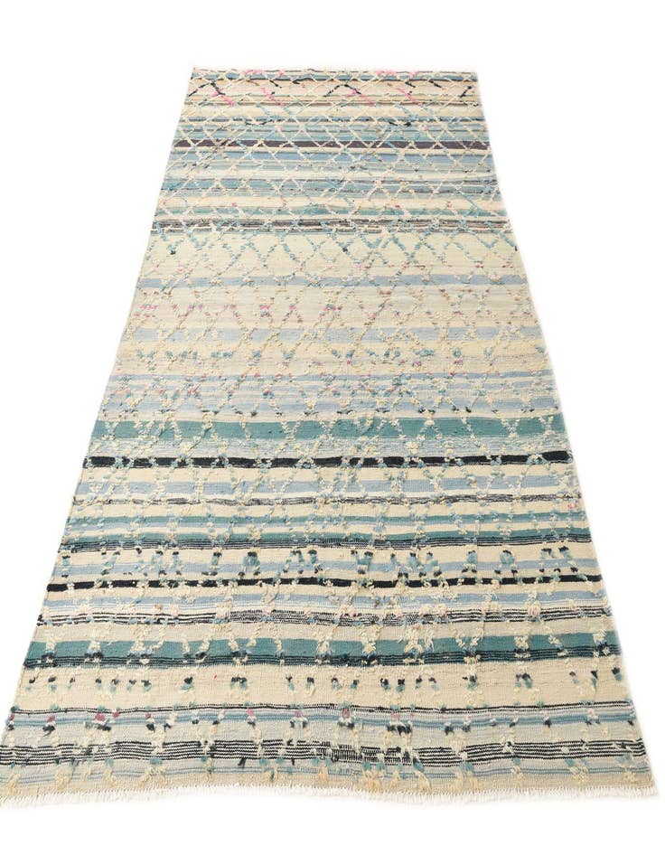 Detail image of 6' 6 x 10'  Hand Woven Kilim Modern Wool Rug