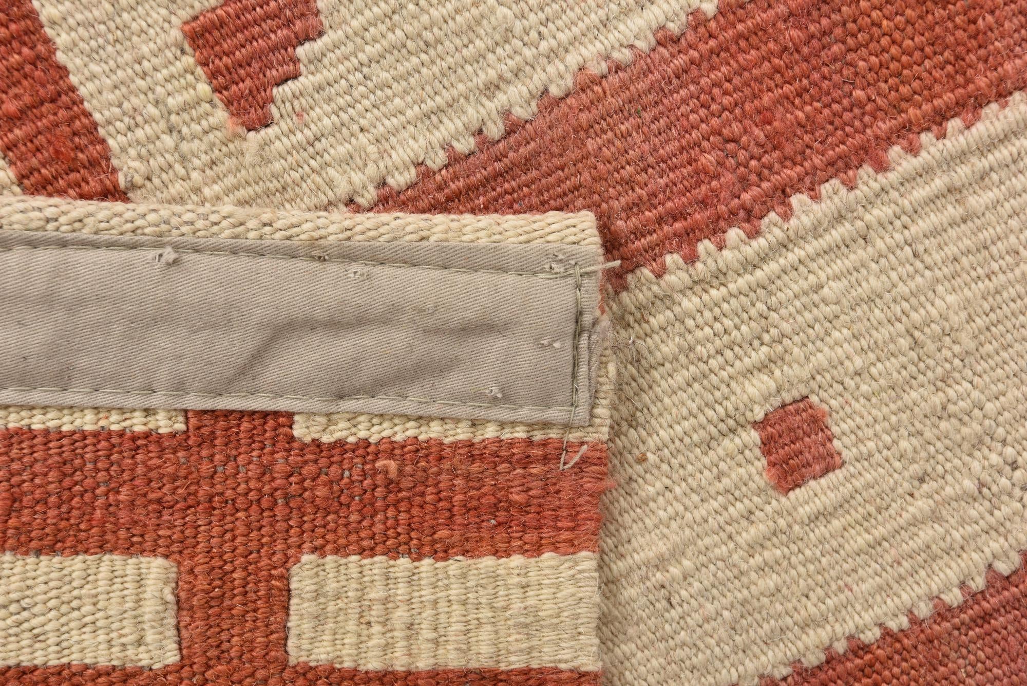 6' 10 x 9' 7 Hand Woven Kilim Modern Wool Rug
