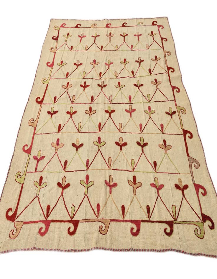 Detail image of 6' x 7' 4  Hand Woven Kilim Modern Wool Rug