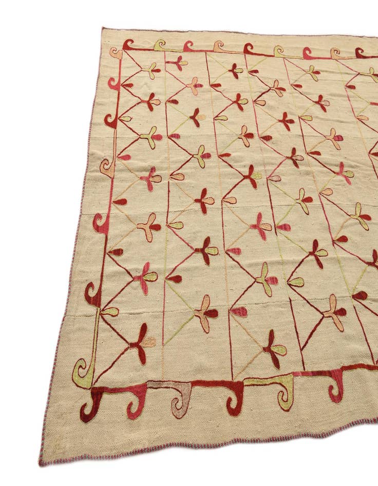 Detail image of 6' x 7' 4  Hand Woven Kilim Modern Wool Rug