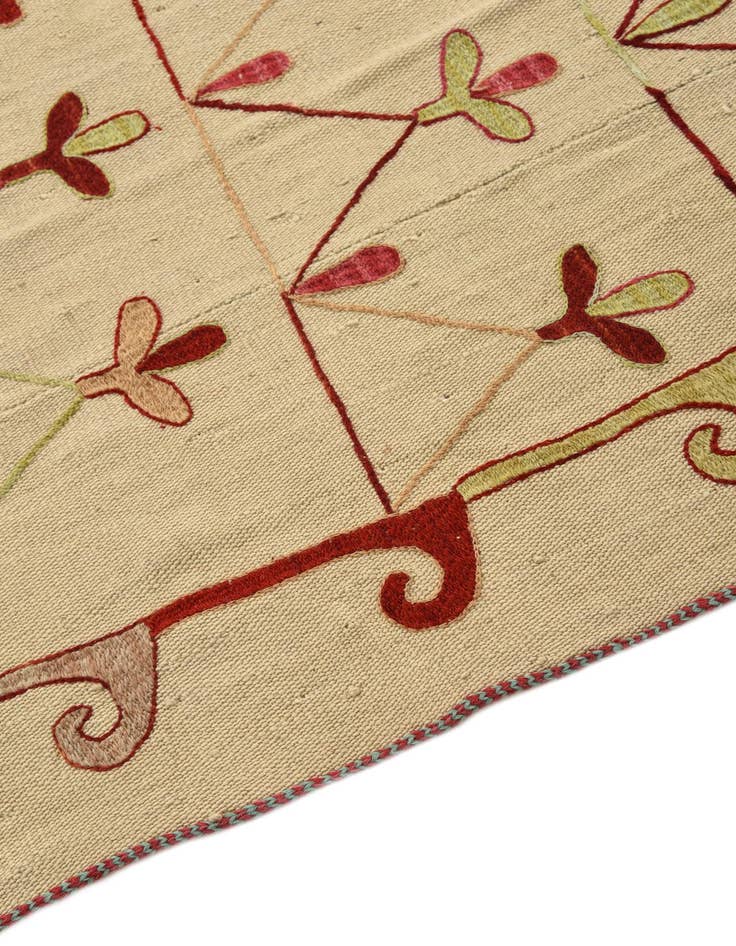 Detail image of 6' x 7' 4  Hand Woven Kilim Modern Wool Rug