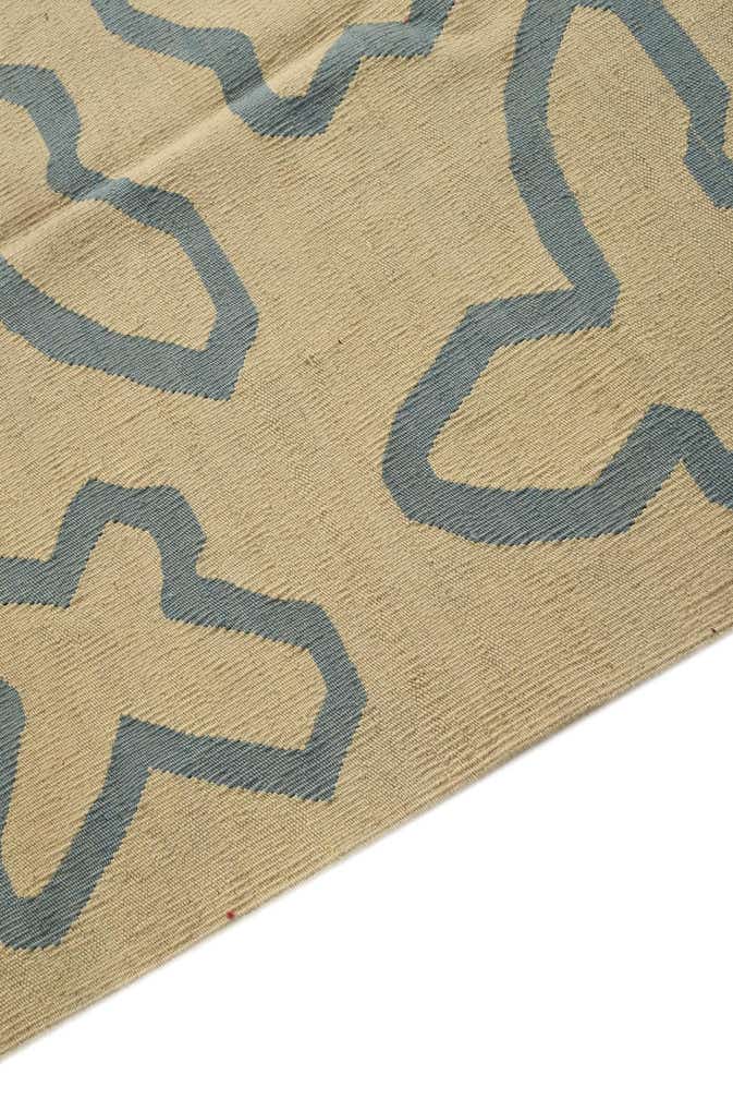 5' 2 x 6' 5 Hand Woven Kilim Modern Wool Rug