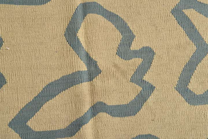 5' 2 x 6' 5 Hand Woven Kilim Modern Wool Rug