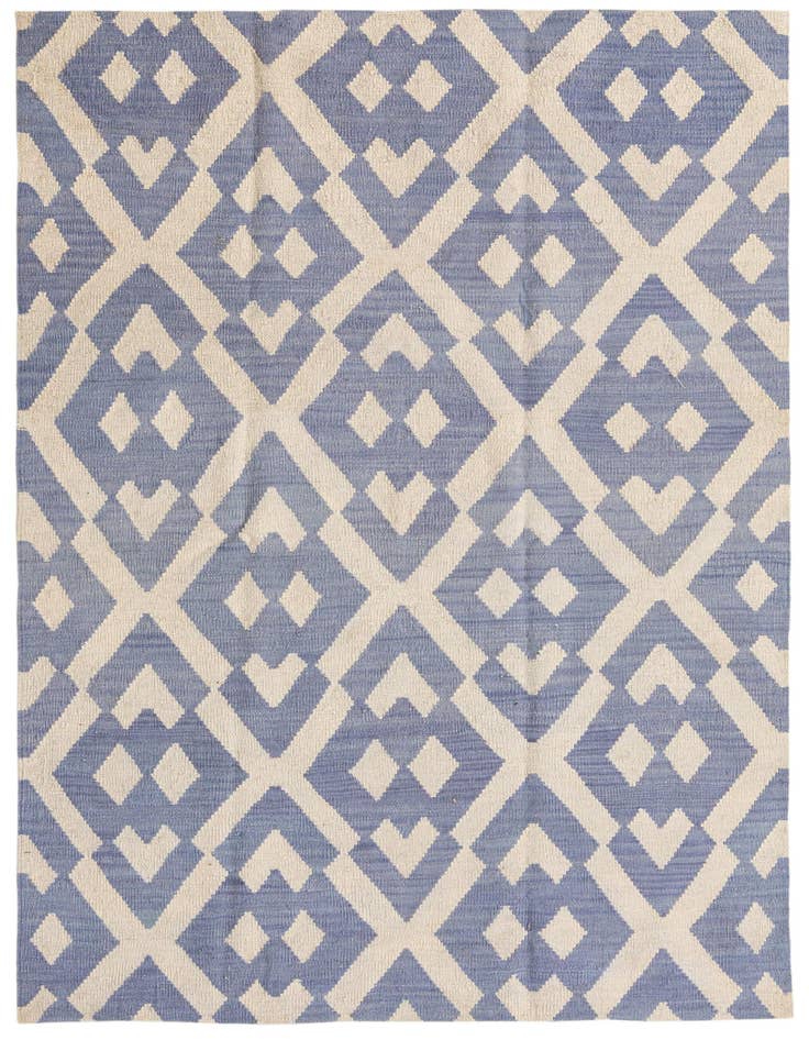 Detail image of 4' 1 x 5' 8 Hand Woven Kilim Modern Wool Rug