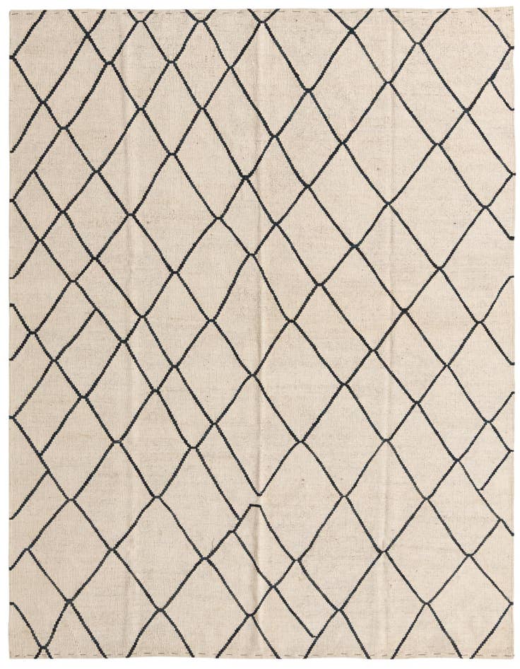 Detail image of 6' 2 x 7' 4 Hand Woven Kilim Modern Wool Rug
