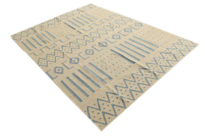 5' 9 x 7' 8 Hand Woven Kilim Modern Wool Rug