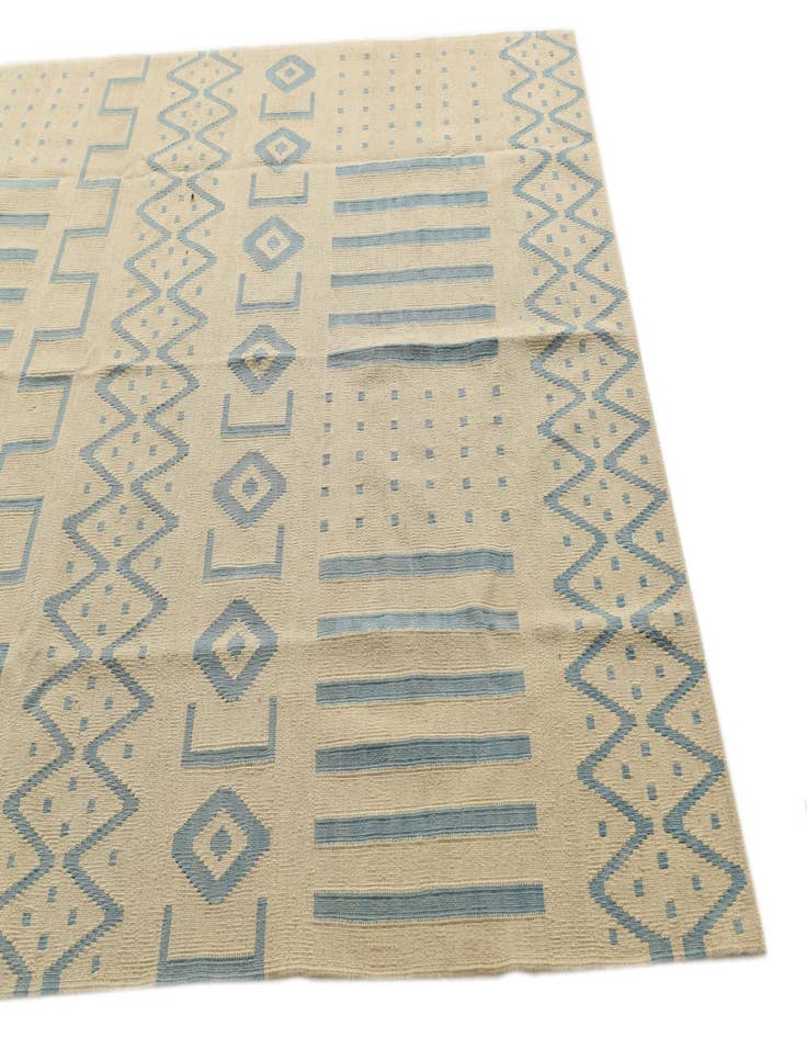 Detail image of 5' 9 x 7' 8  Hand Woven Kilim Modern Wool Rug