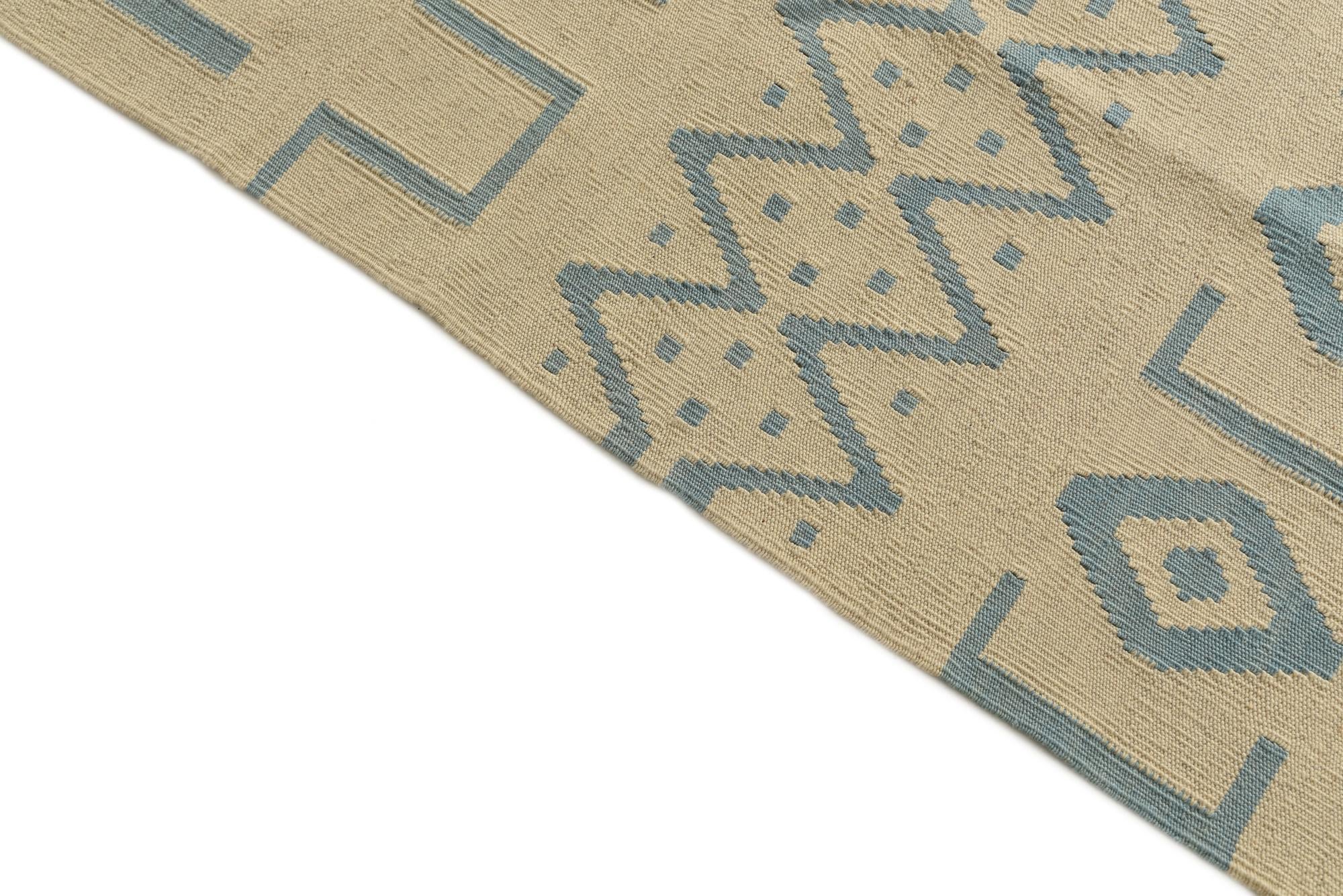 5' 9 x 7' 8 Hand Woven Kilim Modern Wool Rug