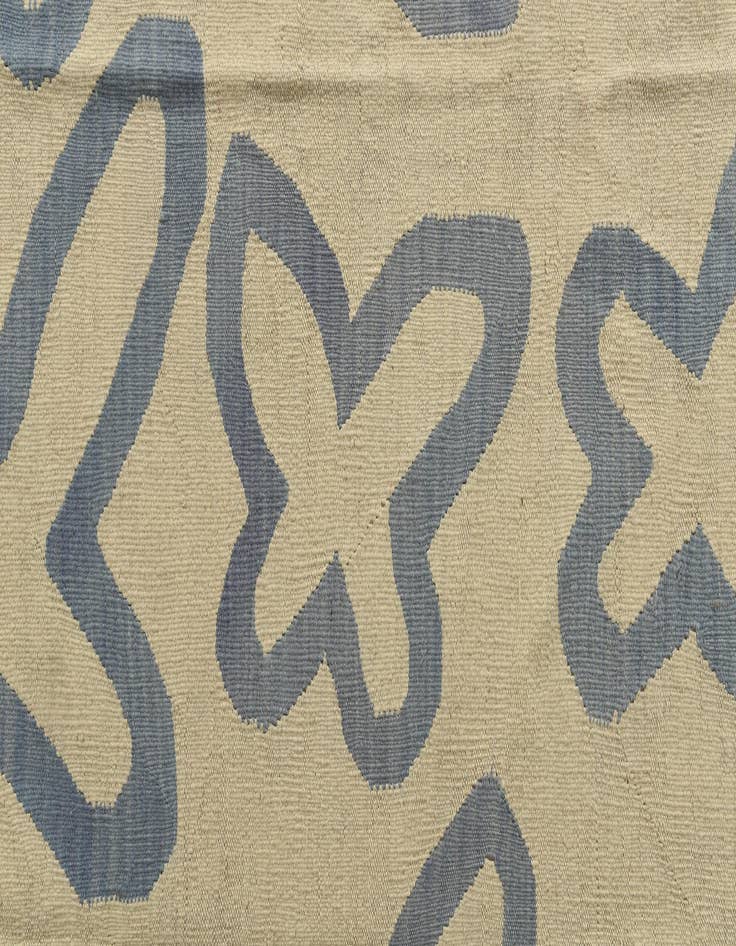 Detail image of 6' 8 x 9' 5  Hand Woven Kilim Modern Wool Rug