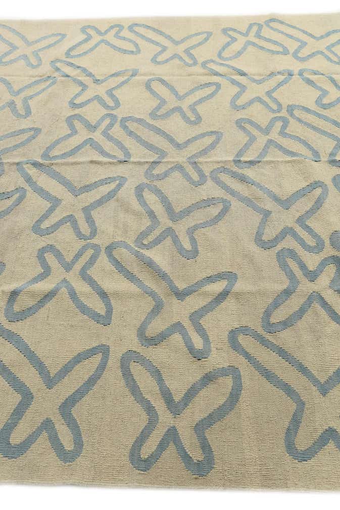 6' 10 x 9' 8 Hand Woven Kilim Modern Wool Rug