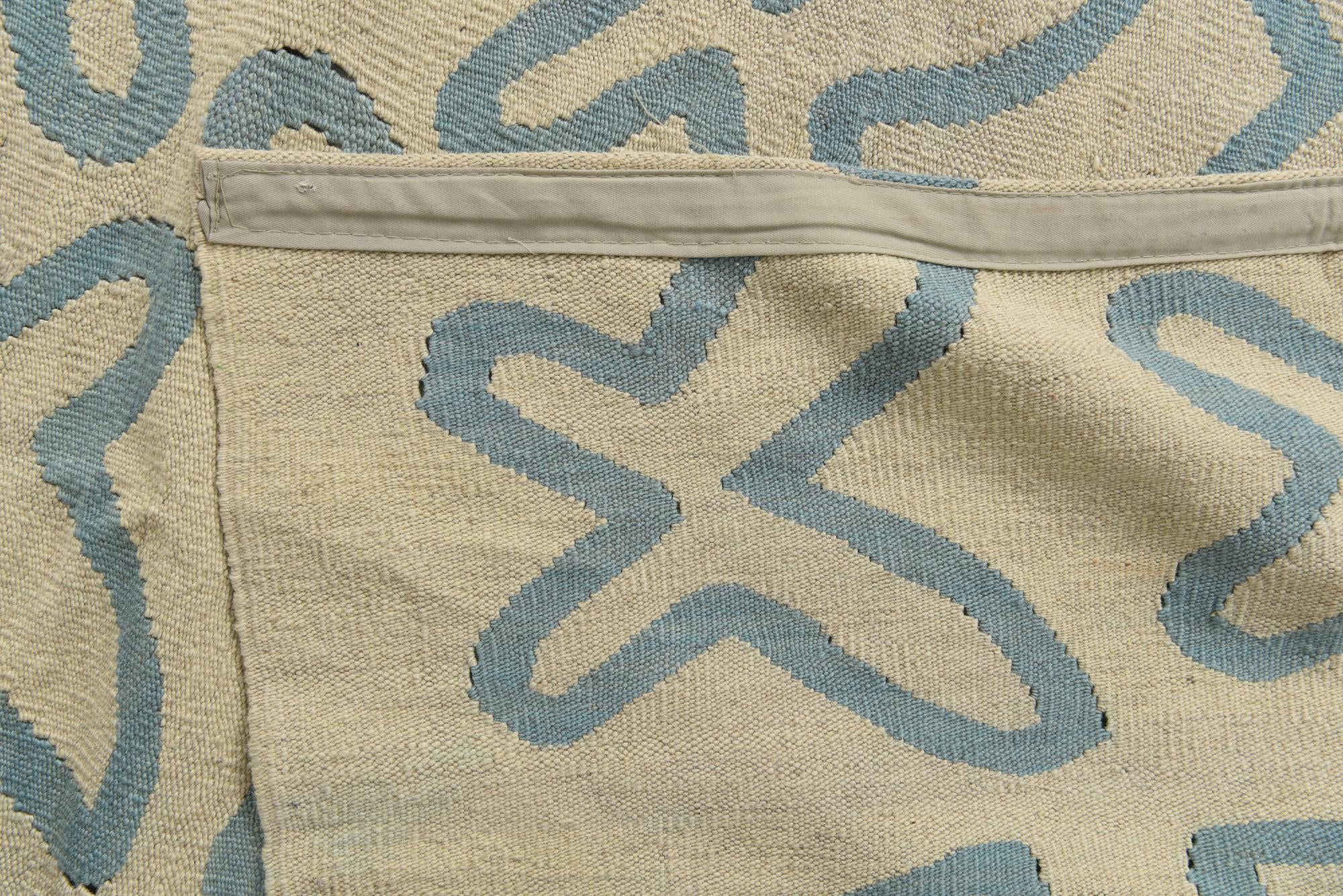 6' 10 x 9' 8 Hand Woven Kilim Modern Wool Rug