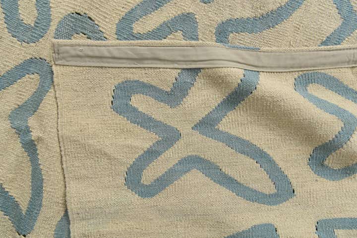 6' 10 x 9' 8 Hand Woven Kilim Modern Wool Rug