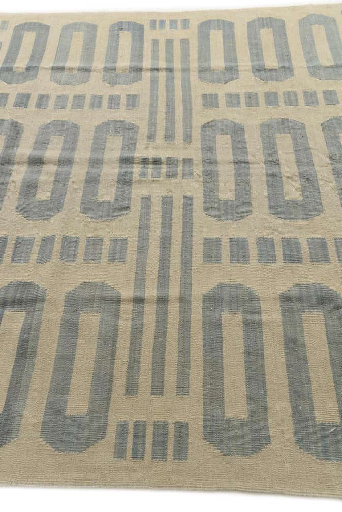 6' 3 x 9' 5 Hand Woven Kilim Modern Wool Rug