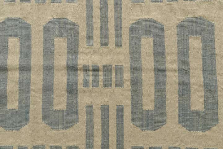 6' 3 x 9' 5 Hand Woven Kilim Modern Wool Rug