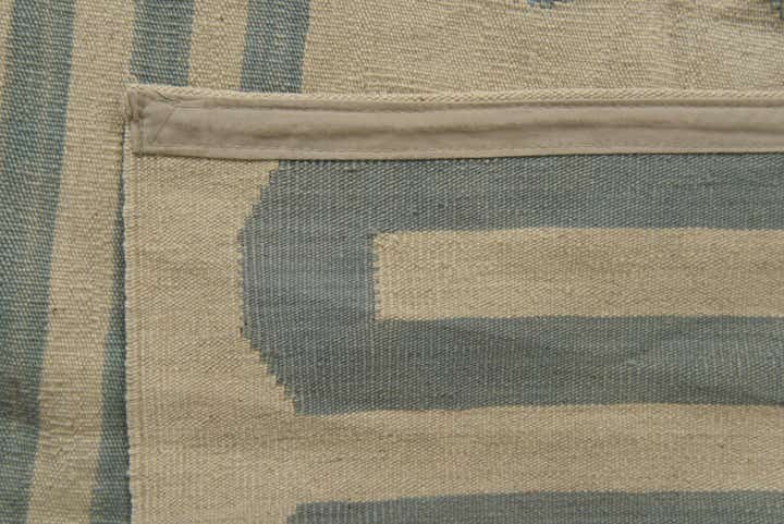 6' 3 x 9' 5 Hand Woven Kilim Modern Wool Rug