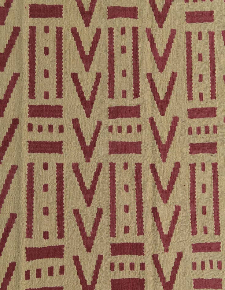 Detail image of 6' 9 x 9' 9  Hand Woven Kilim Modern Wool Rug