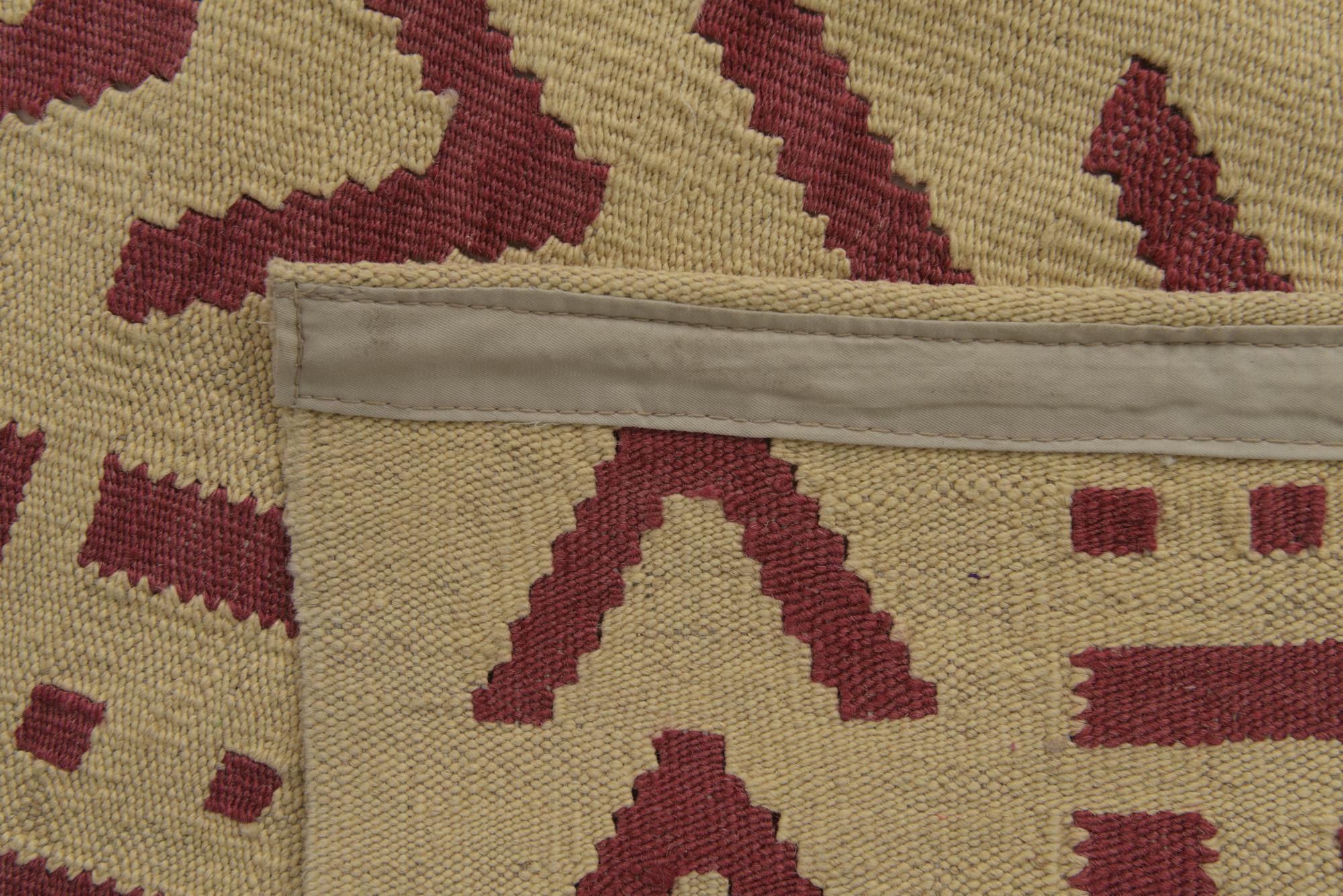 6' 9 x 9' 9 Hand Woven Kilim Modern Wool Rug