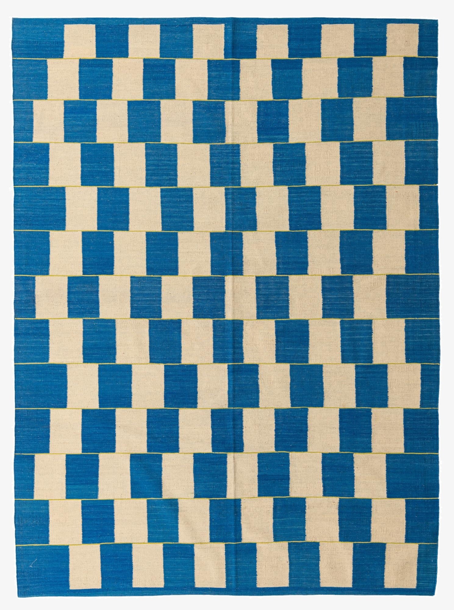 7' 2 x 9' 8  Hand Woven Kilim Modern Wool Rug