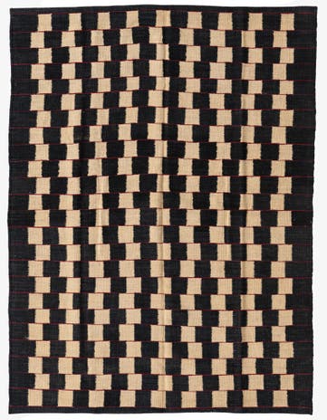 4' 3 x 5' 8 Hand Woven Kilim Modern Wool Rug