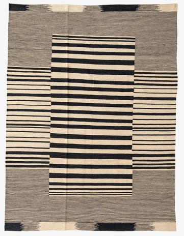5' 9 x 7' 7 Hand Woven Kilim Modern Wool Rug