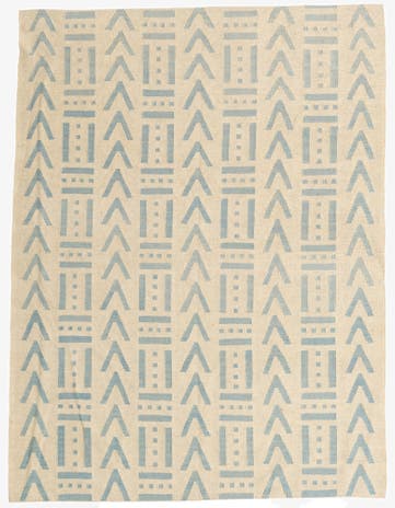 5' x 6' 6 Hand Woven Kilim Modern Wool Rug