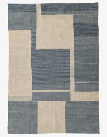 4' 1 x 5' 10 Hand Woven Kilim Modern Wool Rug