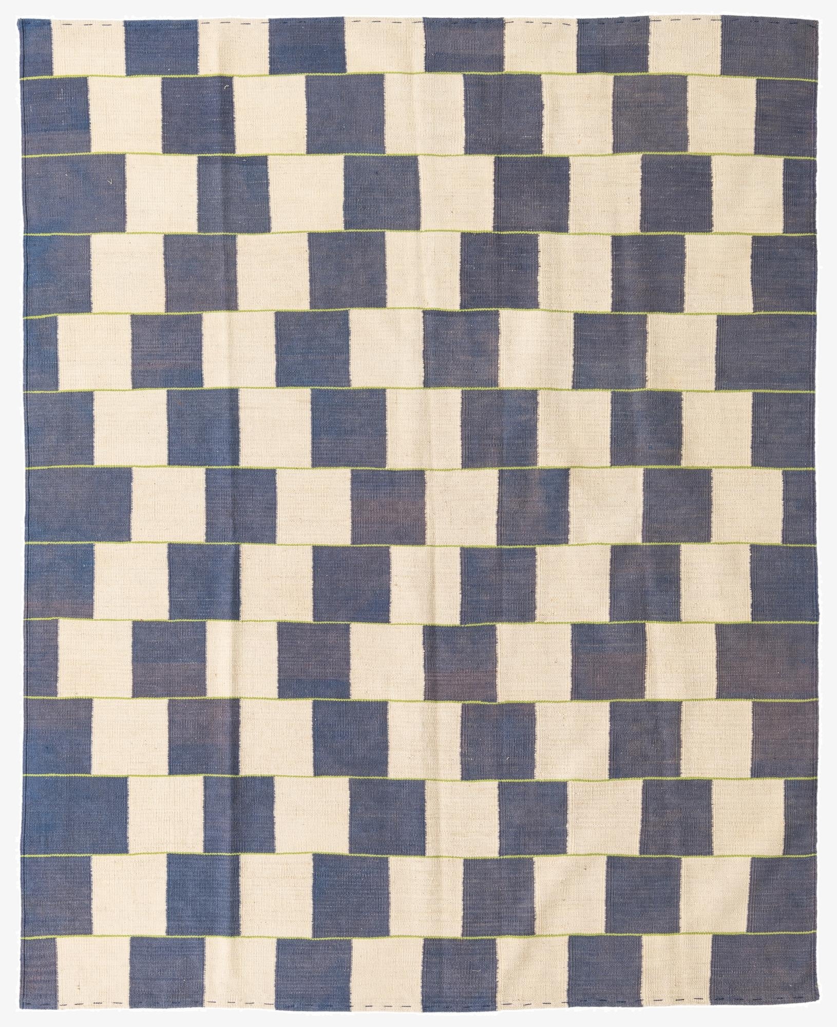 6' x 7' 6  Hand Woven Kilim Modern Wool Rug