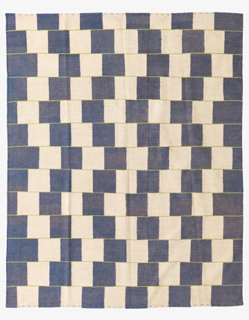 6' x 7' 6 Hand Woven Kilim Modern Wool Rug