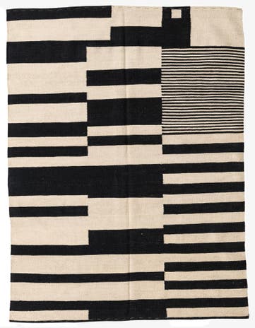 5' x 6' 8 Hand Woven Kilim Modern Wool Rug