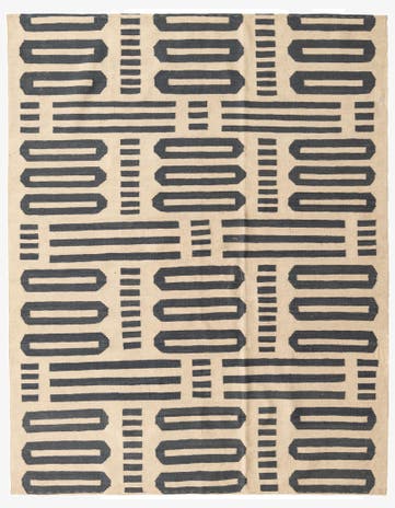 6' x 7' 5 Hand Woven Kilim Modern Wool Rug