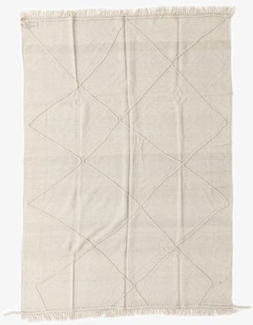 5' 7 x 7' 9 Hand Woven Kilim Modern Wool Rug