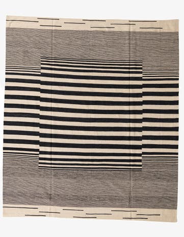 8' 4 x 9' 6 Hand Woven Kilim Modern Wool Rug