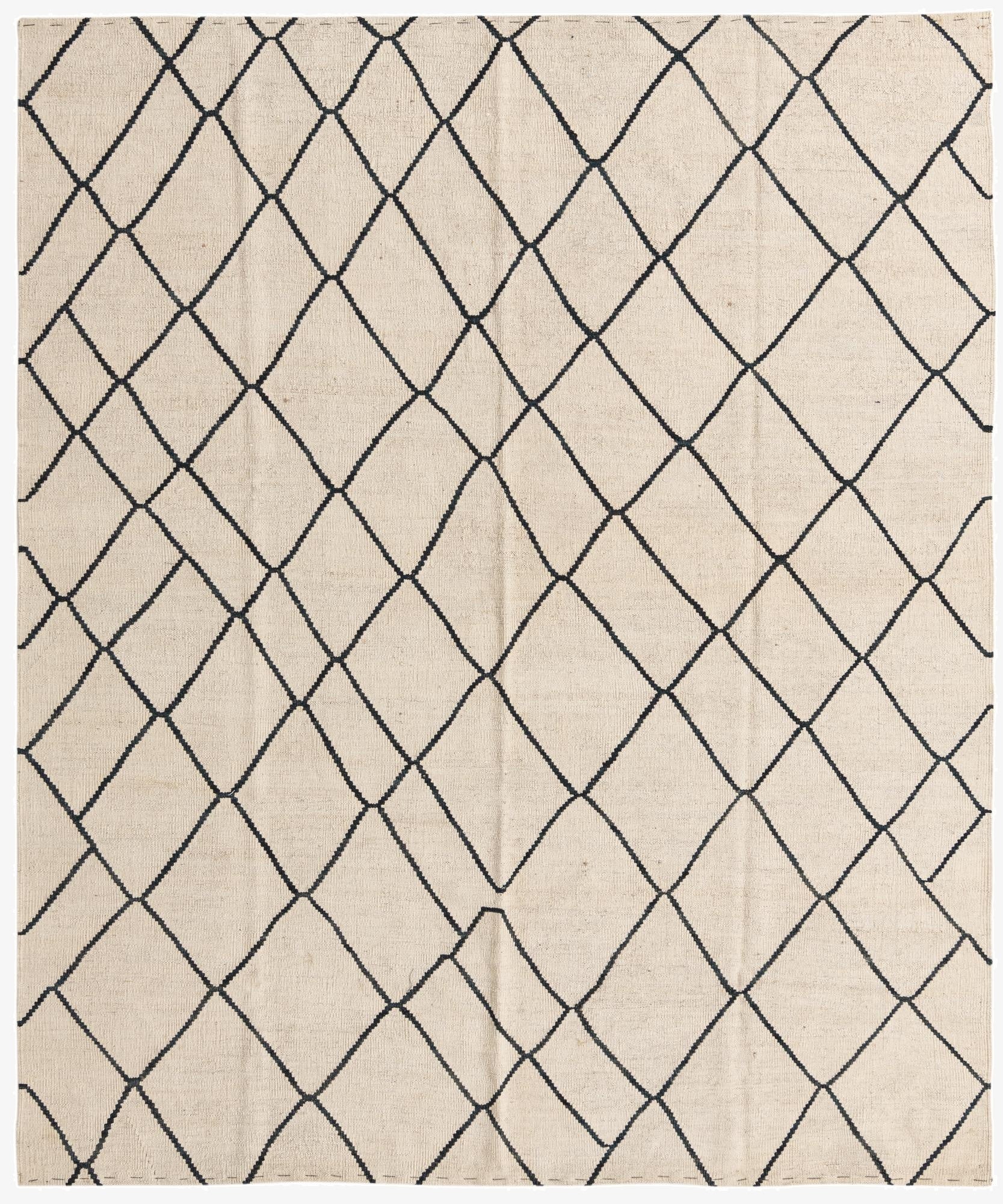 6' 2 x 7' 4  Hand Woven Kilim Modern Wool Rug