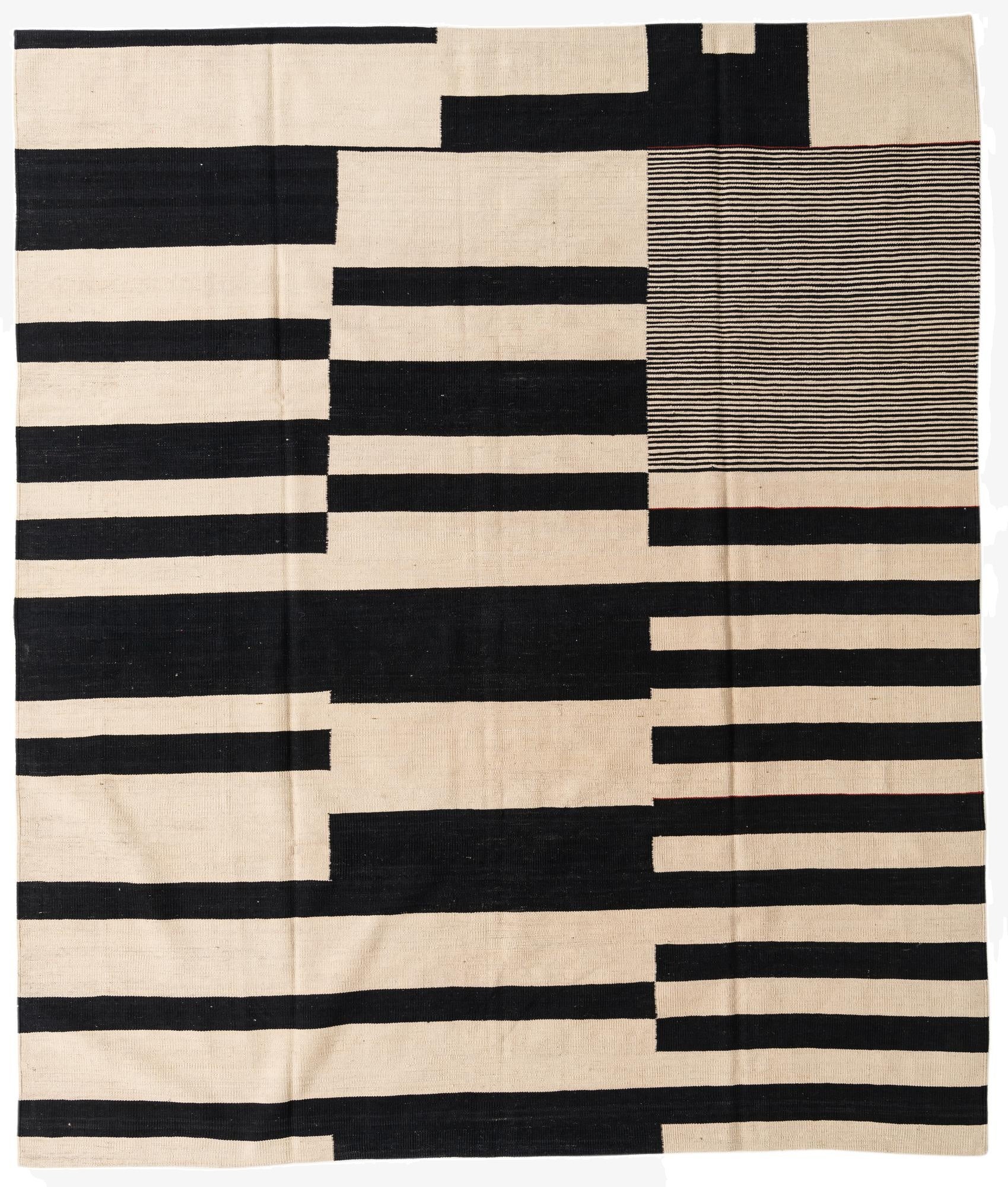 8' 3 x 9' 6  Hand Woven Kilim Modern Wool Rug