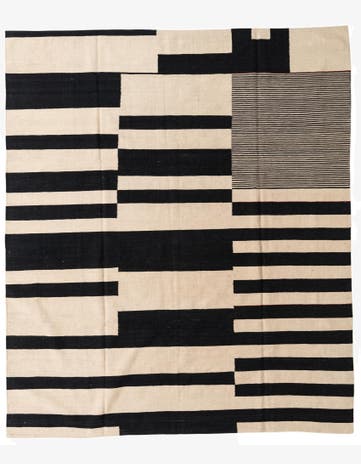 8' 3 x 9' 6 Hand Woven Kilim Modern Wool Rug
