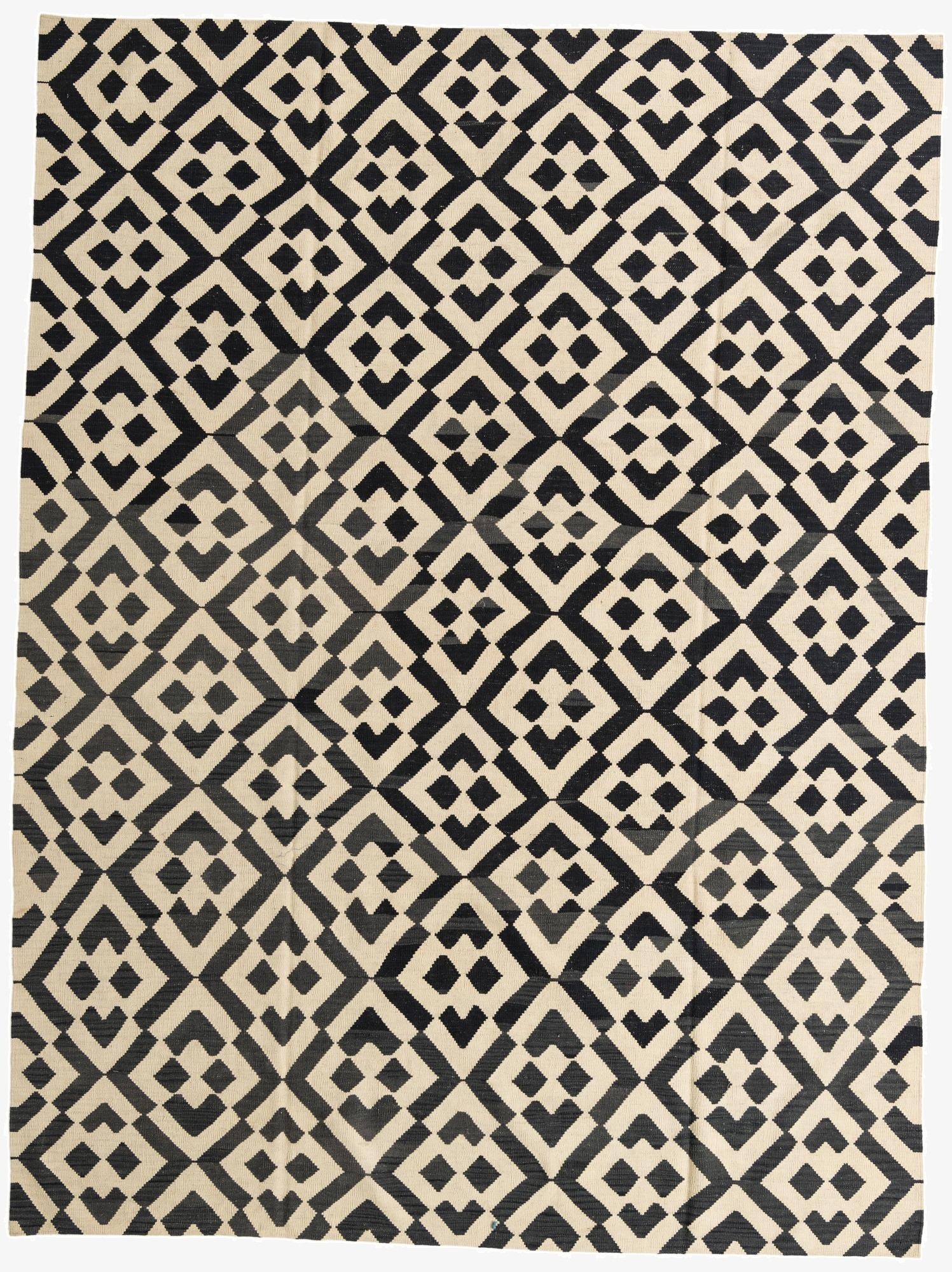 8' 6 x 11' 4  Hand Woven Kilim Modern Wool Rug