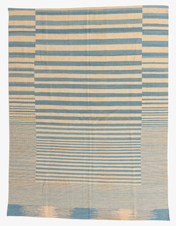 5' 7 x 7' 4 Hand Woven Kilim Modern Wool Rug