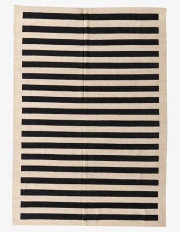 6' 10 x 9' 7 Hand Woven Kilim Modern Wool Rug