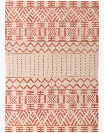 6' 10 x 9' 7 Hand Woven Kilim Modern Wool Rug