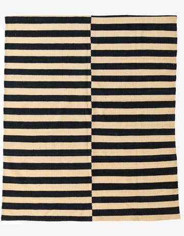 5' 2 x 6' 2 Hand Woven Kilim Modern Wool Rug