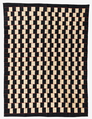 4' 9 x 6' 4 Hand Woven Kilim Modern Wool Rug
