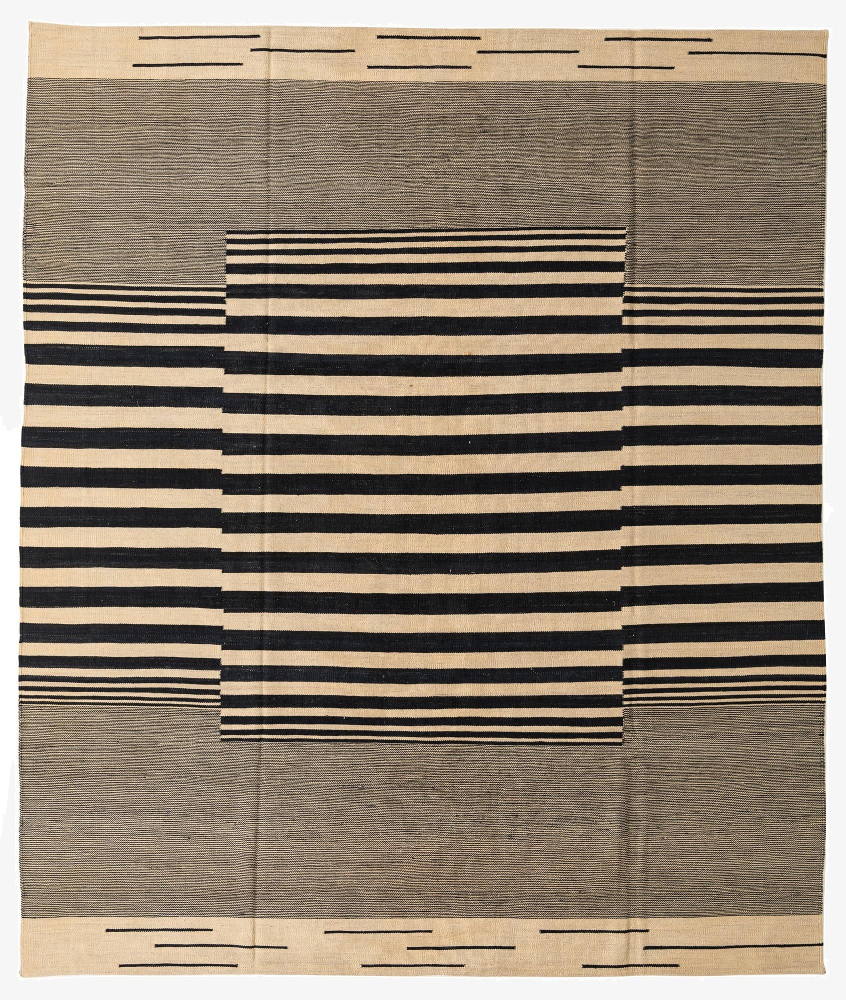 8' 2 x 9' 8  Hand Woven Kilim Modern Wool Rug