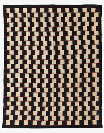 5' x 6' 3 Hand Woven Kilim Modern Wool Rug